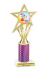 Cupcake Theme Trophy.  Choice of column color, trophy height, cupcake artwork and base!  ph30