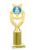 Cupcake Theme Trophy.  Choice of column color, trophy height, cupcake artwork and base!  ph97