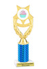 Cupcake Theme Trophy.  Choice of column color, trophy height, cupcake artwork and base!  ph97