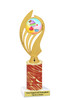 Cupcake Theme Trophy.  Choice of column color, trophy height, cupcake artwork and base!  ph102