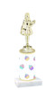 Cupcake theme  trophy with choice of trophy height and figure (003