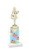 Cupcake theme  trophy with choice of trophy height and figure (004