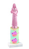 Cupcake theme  trophy with choice of trophy height and figure (005