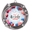 Patriotic Medal with choice of artwork. Antique Silver  2 3/4" medal includes free neck ribbon