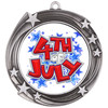 Patriotic Medal with choice of artwork. Antique Silver  2 3/4" medal includes free neck ribbon