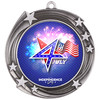 Patriotic Medal with choice of artwork. Antique Silver  2 3/4" medal includes free neck ribbon