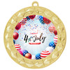  Patriotic Medal with choice of artwork. Gold  2 3/4" medal includes free neck ribbon - 935G