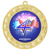  Patriotic Medal with choice of artwork. Gold  2 3/4" medal includes free neck ribbon - 935G