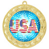  Patriotic Medal with choice of artwork. Gold  2 3/4" medal includes free neck ribbon - 935G