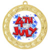  Patriotic Medal with choice of artwork. Gold  2 3/4" medal includes free neck ribbon - 935G