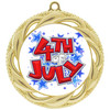 Patriotic Medal with choice of artwork. Gold  2 3/4" medal includes free neck ribbon - 938G