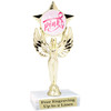  Awareness theme trophy.  6" tall with choice of art work.  7517