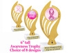 Awareness theme trophy.  6" tall with choice of art work. ph102