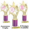 Awareness theme trophy.  Pink Prism column with choice of art work.  Numerous heights available.  H208