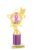 Awareness theme trophy.  Pink Prism column with choice of art work.  Numerous heights available. PH27