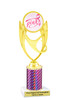 Awareness theme trophy.  Pink Prism column with choice of art work.  Numerous heights available. PH28