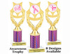 Awareness theme trophy.  Pink Prism column with choice of art work.  Numerous heights available. PH97