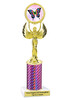 Butterfly theme trophy.  Choice of column color, trophy height and artwork.    (80087