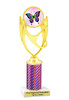 Butterfly theme trophy.  Choice of column color, trophy height and artwork.    (ph28