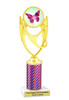 Butterfly theme trophy.  Choice of column color, trophy height and artwork.    (ph28