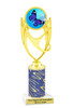 Butterfly theme trophy.  Choice of column color, trophy height and artwork.    (ph28