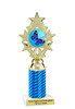 Butterfly theme trophy.  Choice of column color, trophy height and artwork.    (ph75