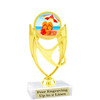 Summer - Beach theme trophy.    6" tall. Choice of art work and base.  Includes free engraving  (ph28