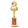 Summer - Beach theme trophy.  Choice of trophy height, column color and base. (80087