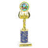 Summer - Beach theme trophy.  Choice of trophy height, column color and base. (80087