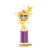 Summer - Beach theme trophy.  Choice of trophy height, column color and base. (ph27