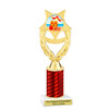 Summer - Beach theme trophy.  Choice of trophy height, column color and base. (ph97