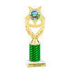 Summer - Beach theme trophy.  Choice of trophy height, column color and base. (ph97