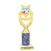 Summer - Beach theme trophy.  Choice of trophy height, column color and base. (ph97