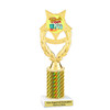 Summer - Beach theme trophy.  Choice of trophy height, column color and base. (ph97