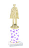 Diamond  pattern  trophy with choice of trophy height and figure - diamond 003
