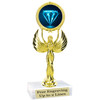 Diamond  theme trophy.    6" tall. Choice of art work and base.  (80087