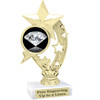 Diamond  theme trophy.    6" tall. Choice of art work and base.  (h208