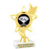 Diamond  theme trophy.    6" tall. Choice of art work and base.  (ph27