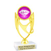 Diamond  theme trophy.    6" tall. Choice of art work and base.  (ph28