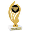 Diamond  theme trophy.    6" tall. Choice of art work and base.  (ph102