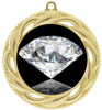 Diamond theme medal.  Gold medal finish.  Choice of 8 designs. Includes free engraving and neck ribbon  (938g