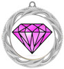  Diamond theme medal.  Silver medal finish.  Choice of 8 designs. Includes free engraving and neck ribbon  (938s