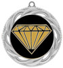  Diamond theme medal.  Silver medal finish.  Choice of 8 designs. Includes free engraving and neck ribbon  (938s