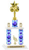 Disco theme 2-Column trophy.  Numerous trophy heights and figures available  (001