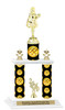 Disco theme 2-Column trophy.  Numerous trophy heights and figures available  (002