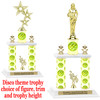 Disco theme 2-Column trophy.  Numerous trophy heights and figures available  (003