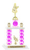 Disco theme 2-Column trophy.  Numerous trophy heights and figures available  (004