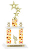 Cupcake  theme 2-Column trophy.  Numerous trophy heights and figures available  (001
