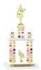 Cupcake  theme 2-Column trophy.  Numerous trophy heights and figures available  (002