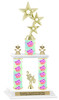 Cupcake  theme 2-Column trophy.  Numerous trophy heights and figures available  (005